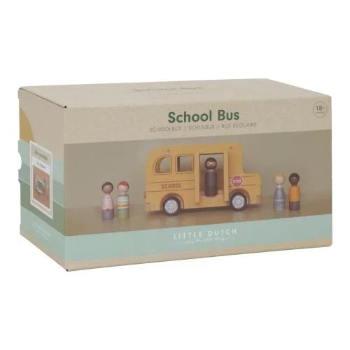 Little Dutch Wooden School Bus