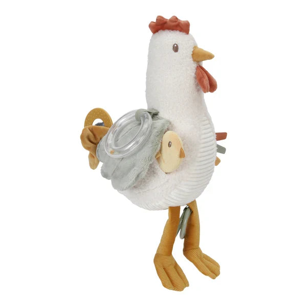 Little Farm Cuddle Activity Chicken Plush Toy