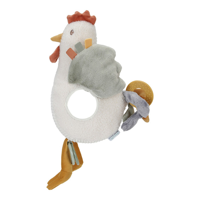 Little Farm Cuddle Activity Chicken Plush Toy