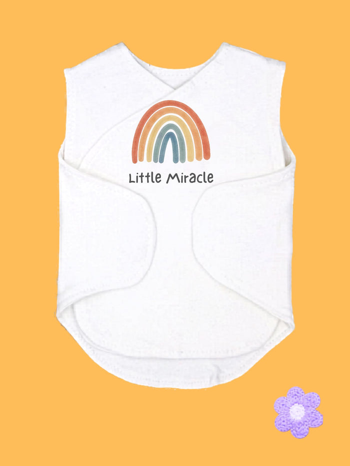 'Little Miracle' Incubator Vest With Velcro Closures Bodysuit / Vest Little Dreamer