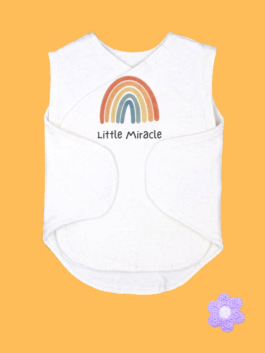 'Little Miracle' Incubator Vest With Velcro Closures Bodysuit / Vest Little Dreamer