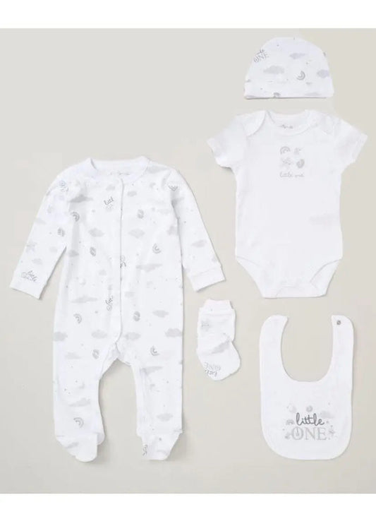 Little One 5 Piece Layette Gift Set Set Rock a Bye Baby