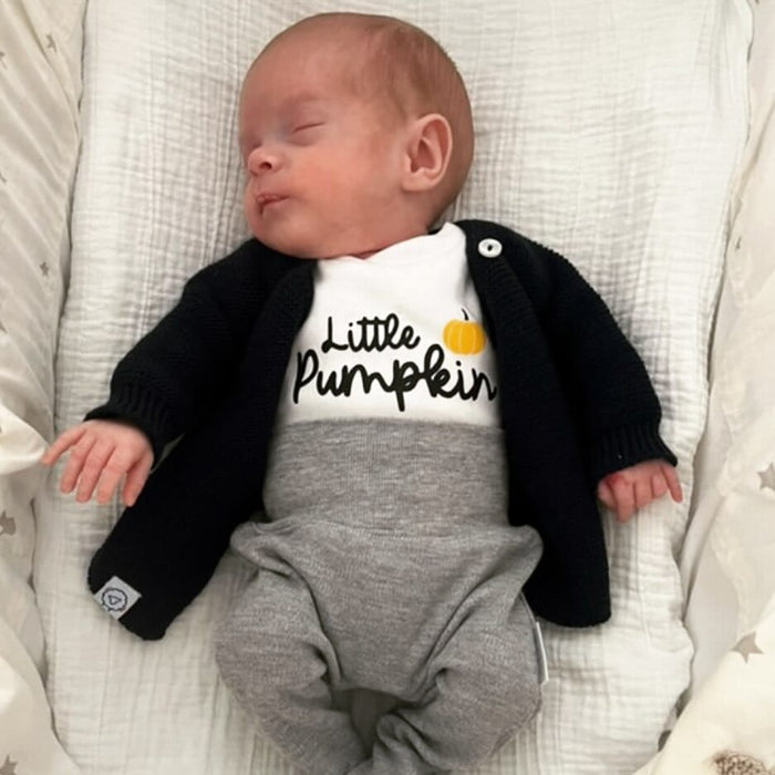 "Little Pumpkin" Top - White, Halloween Top / T-shirt Tiny & Small