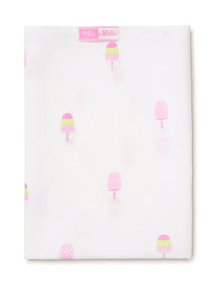 Lolly Print 100% Cotton Muslin Square By Olly & Belle Muslin Olly & Belle