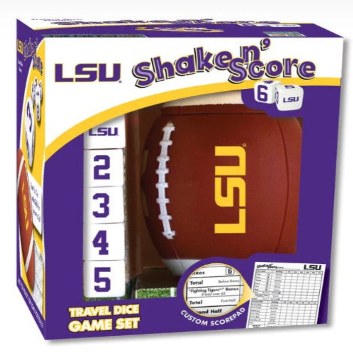 LSU Shake n' Score travel dice board game