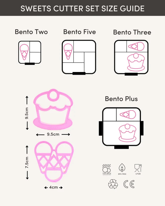 Lunch Punch Sandwich Cutter Set - Sweets