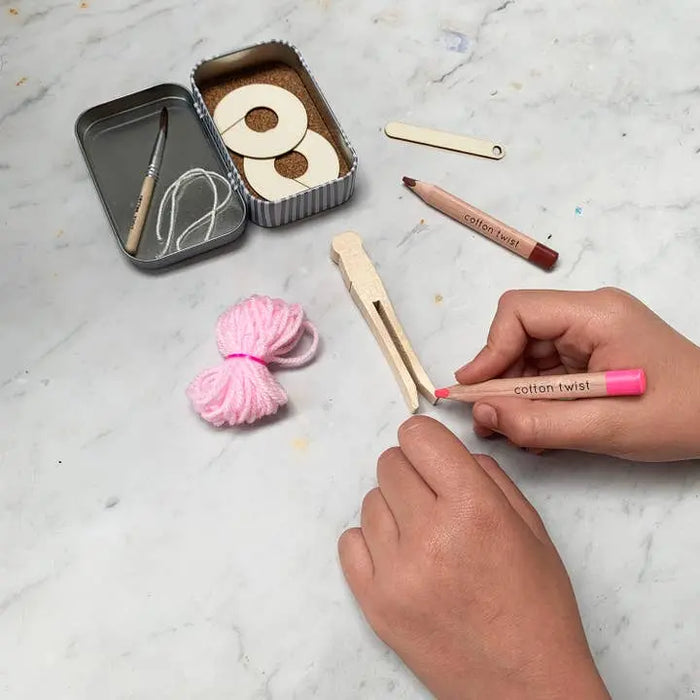 Make Your Own Pom Pom Ballerina Gift Kit Sibling Gifts Cotton Twist