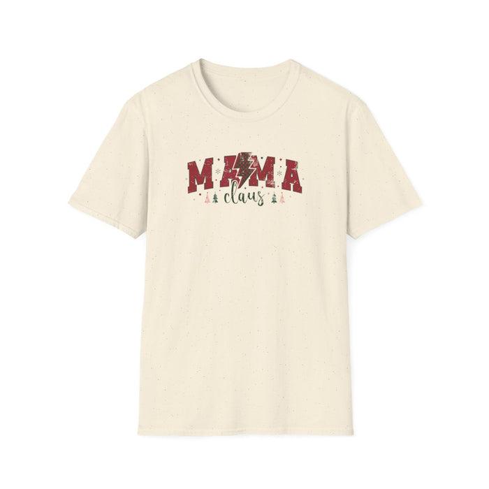 sport grey t-shirt with Mama Claus funny Christmas design