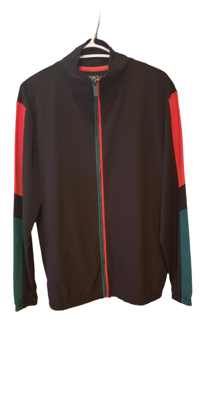 Manteau Kangol Noir avec Rouge et Vert