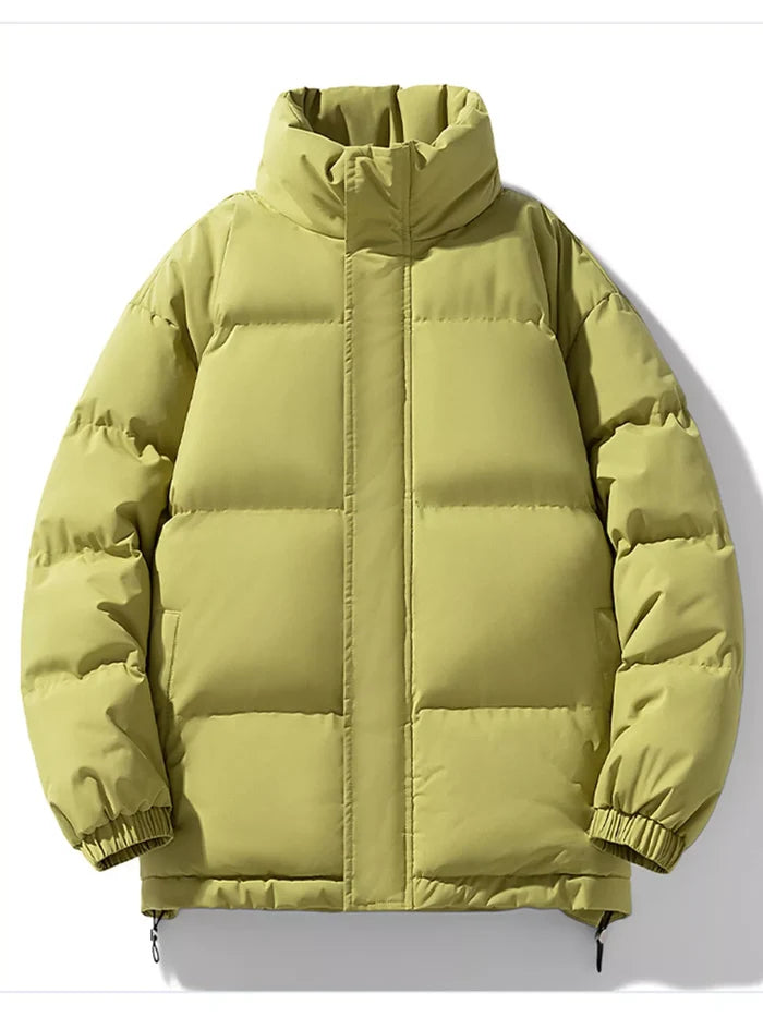 Men's Full Size Padded Stand Collar Winter Coat Plus Size