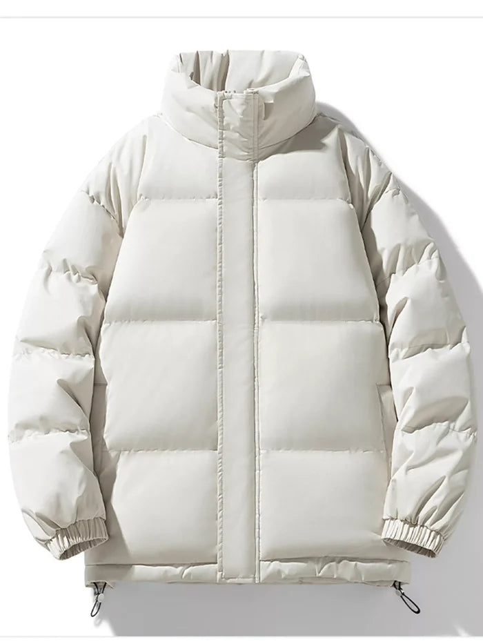 Men's Full Size Padded Stand Collar Winter Coat Plus Size