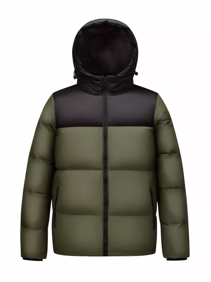 Men's Full Size Warm Padded Hooded Puffer Jacket Plus Size