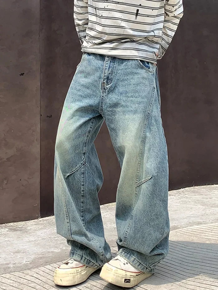 Men's Full Size Wide Leg Jeans Plus Size