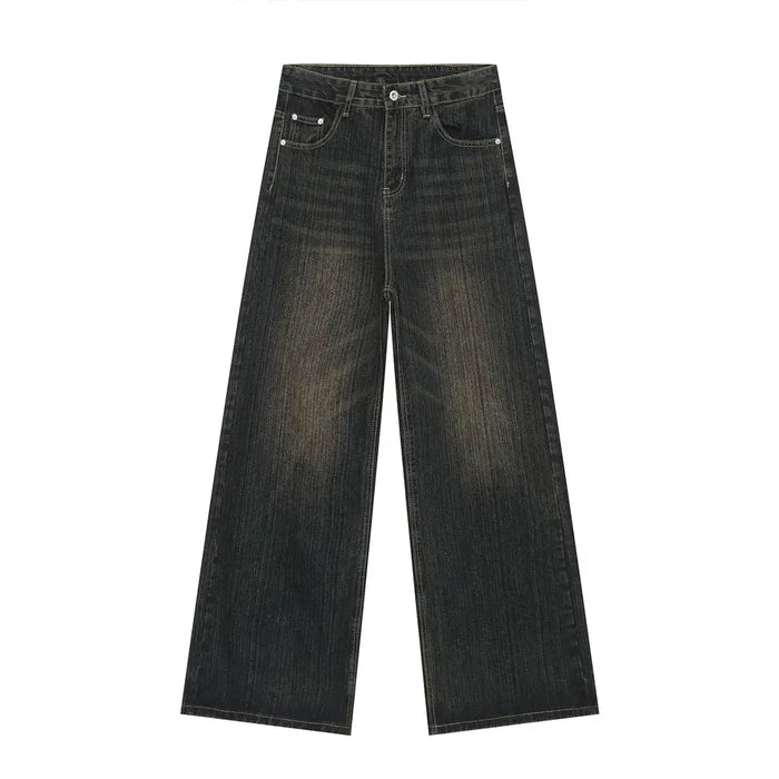 Men's Hight Rise Wide Leg Jeans