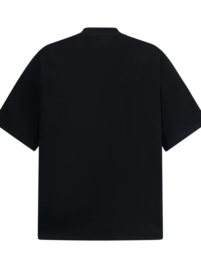 Men's Number Print Short Sleeve Oversized T-Shirt