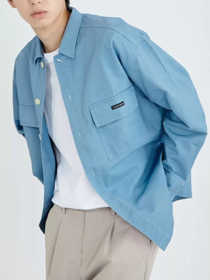 Men's Plus Size Casual Button Up Shirt