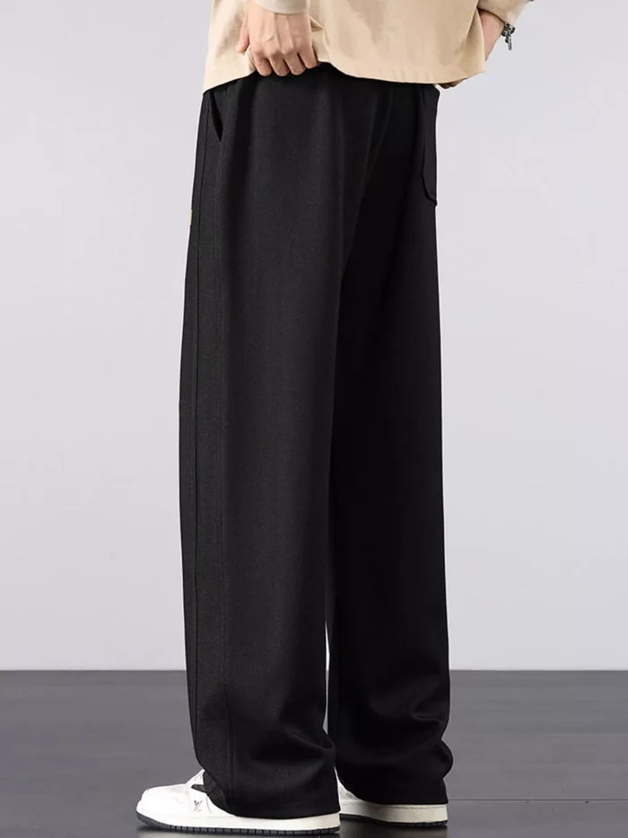 Men's Plus Size Casual Loose Fit Drawstring Pants