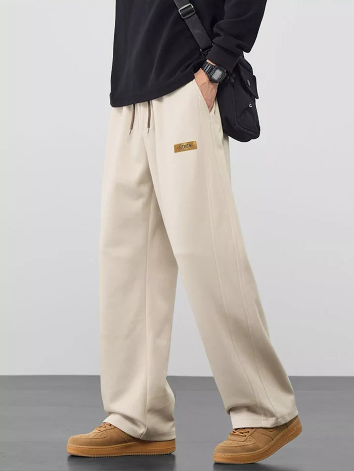 Men's Plus Size Casual Loose Fit Drawstring Pants