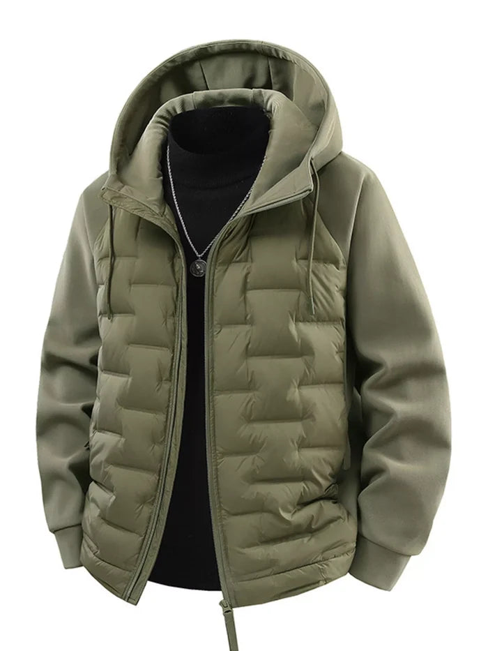 Men's Plus Size Hooded Padded Jacket