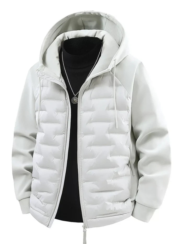 Men's Plus Size Hooded Padded Jacket