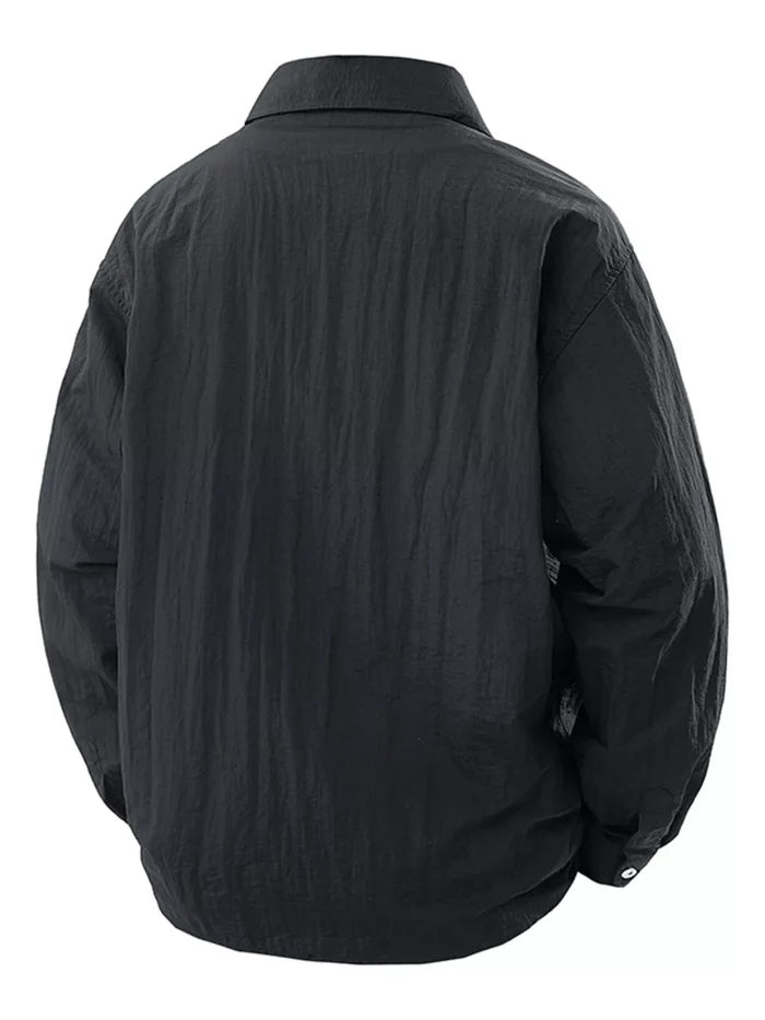 Men's Plus Size Lightweight Button-Down Shirt