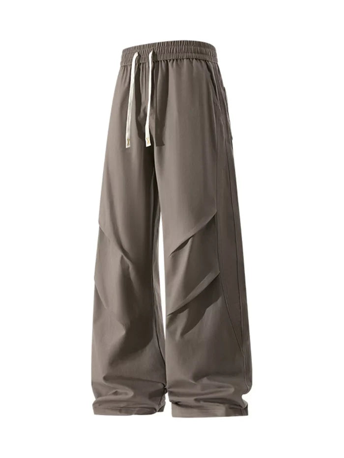 Men's Plus Size Wide Leg Casual Pants