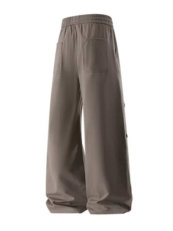 Men's Plus Size Wide Leg Casual Pants