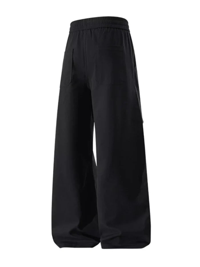 Men's Plus Size Wide Leg Casual Pants