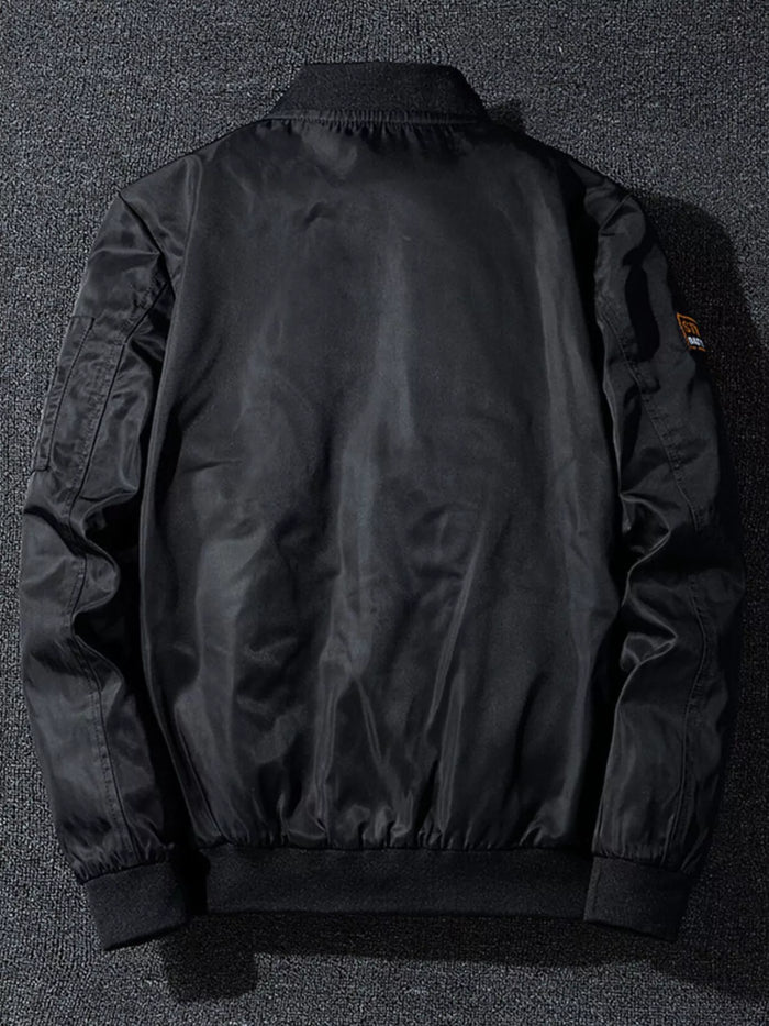 Men's Plus Size Zip Up Bomber Jacket