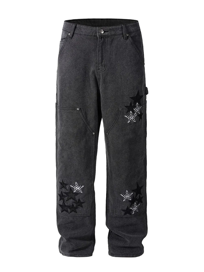 Men's Pocketed Star Jeans