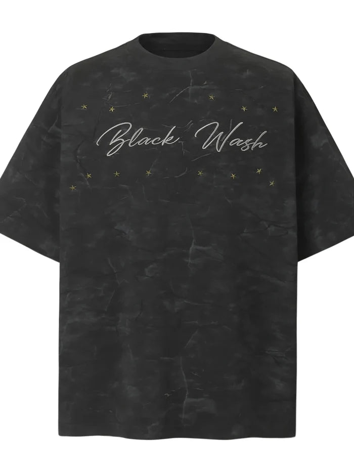 Men's Stars Round Neck Oversized T-Shirt