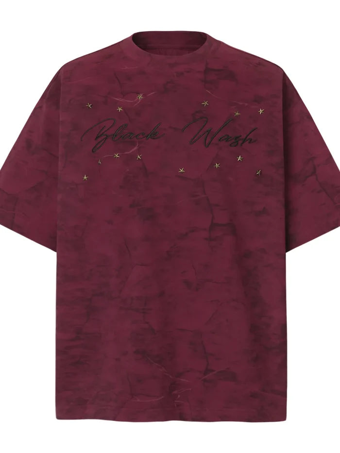 Men's Stars Round Neck Oversized T-Shirt
