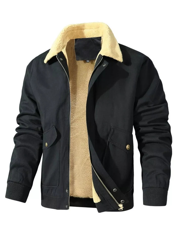 Men's Warm Sherpa Lined Jacket