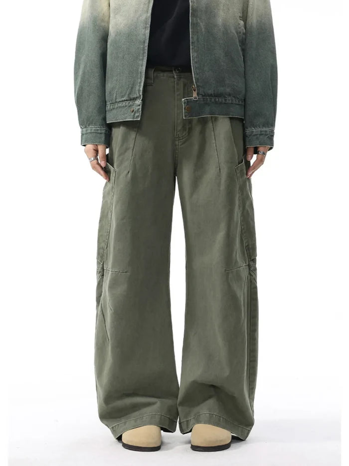 Men's Wide Leg Cargo Pants