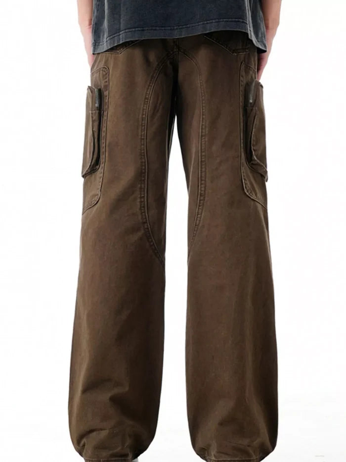 Men's Wide Leg Cargo Pants