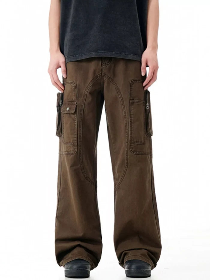 Men's Wide Leg Cargo Pants
