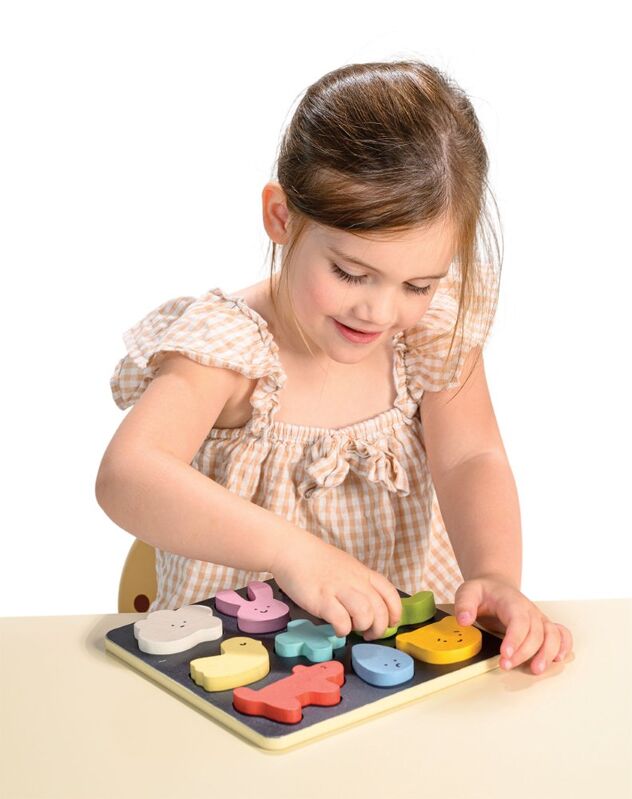 Mentari Wooden Mood & Emotion Puzzle Board
