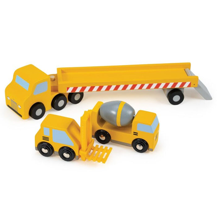 Mentari Wooden Yellow Construction Transporter