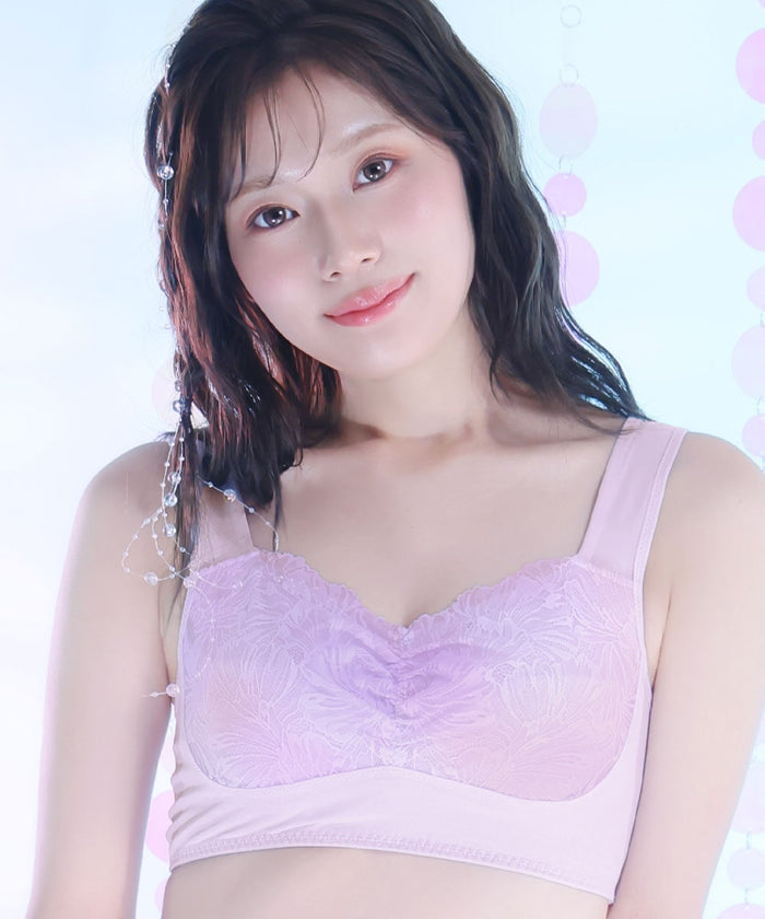 Mermaid Aqua Lace Airy Cooling Firm Support Dreamy Sleep Bra