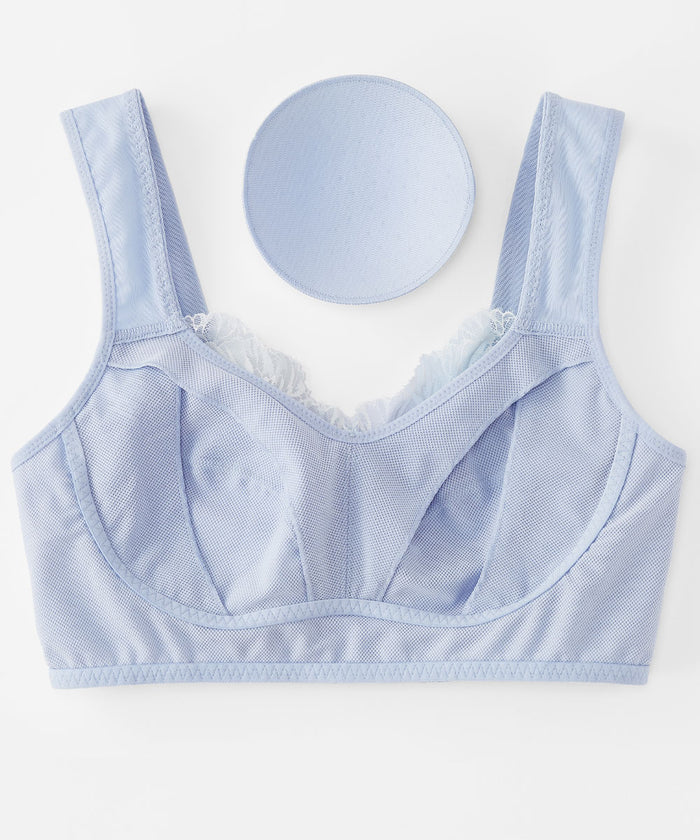 Mermaid Aqua Lace Airy Cooling Firm Support Dreamy Sleep Bra