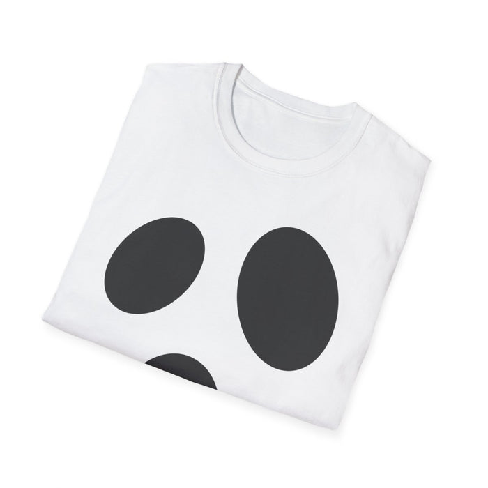 minimalist ghost face t-shirt in multiple colours