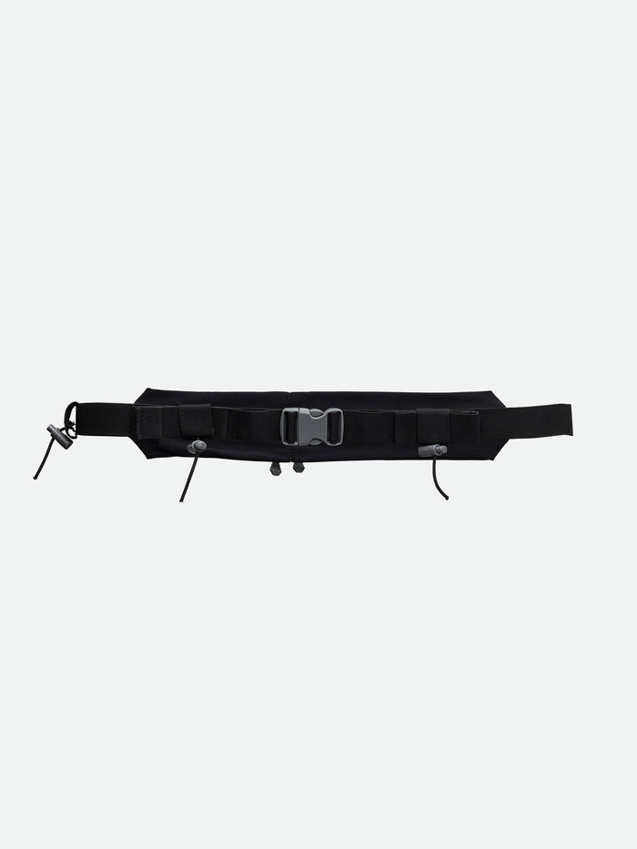 color:Black/Reflective Silver||seo:Nathan Mirage Pak Plus Adjustable Belt - Black -  Back View