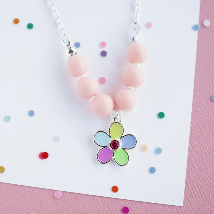 Mon Coco Rainbow Flower Necklace