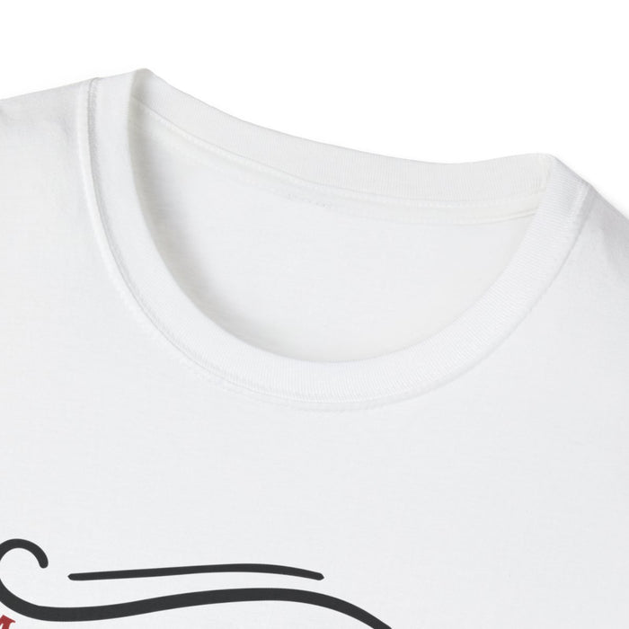 most likely to be late for christmas t-shirt detail shot showing bold front print