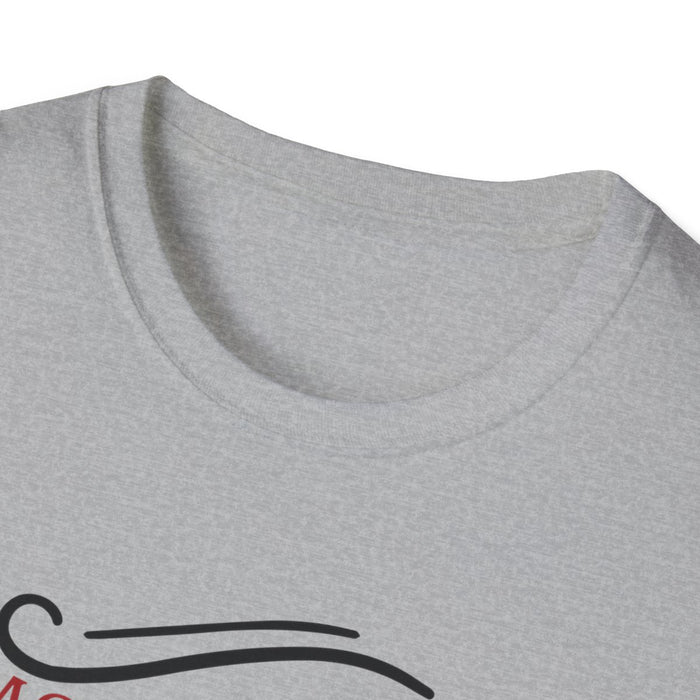 close-up of nice list christmas funny graphic on premium tee