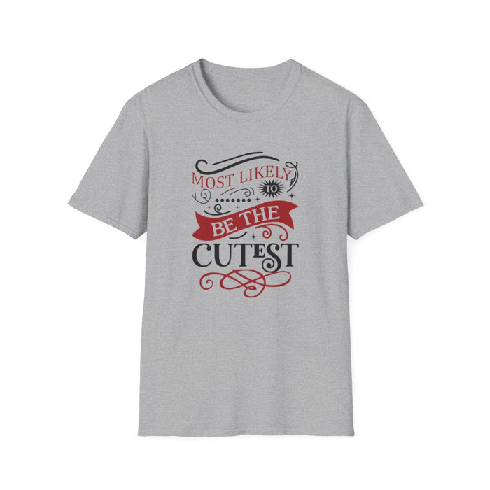 natural t-shirt with festive cutest Christmas slogan print