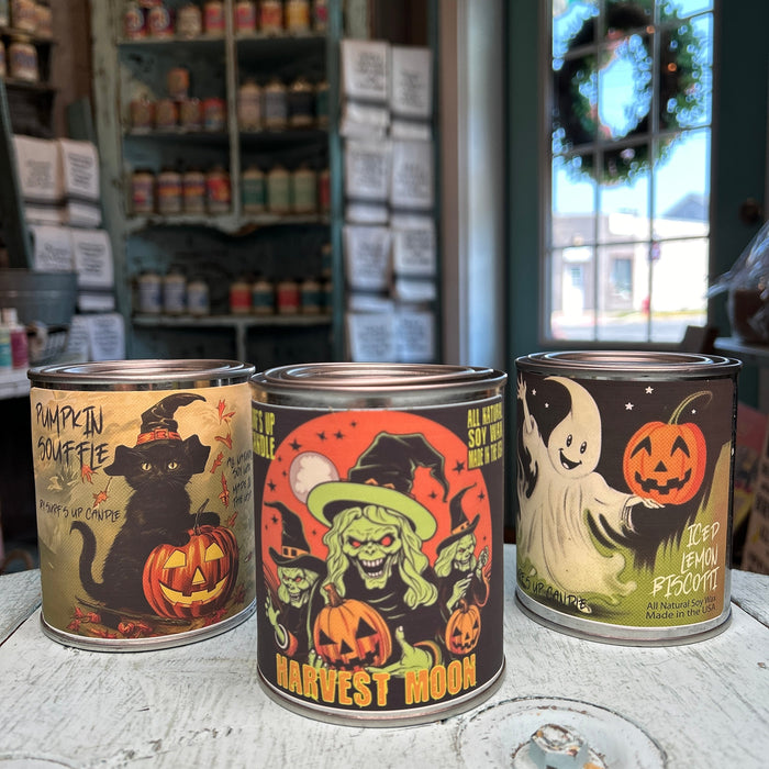 Mythical Mayhem Paint Can Candle Trio - Halloween Collection
