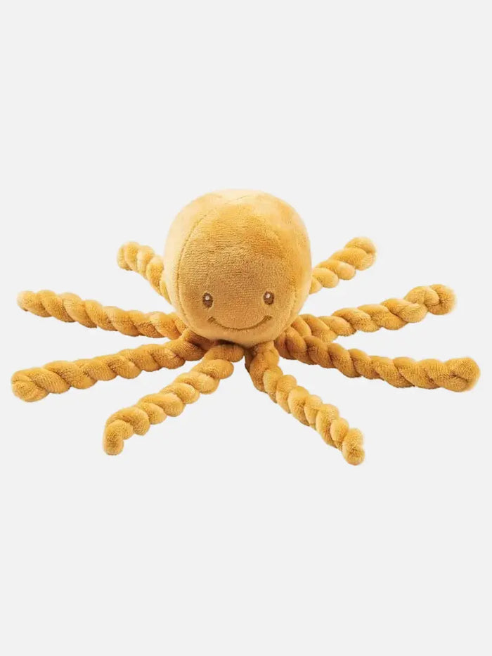 Nattou Lapidou Piu Piu Octopus - Mustard Yellow Toy Nattou