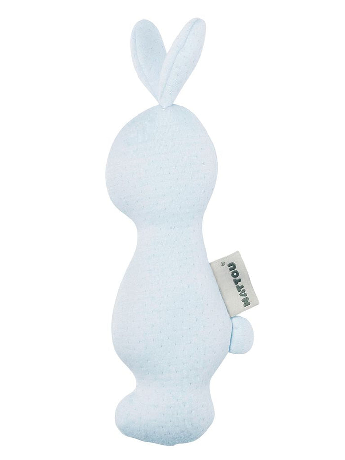 Nattou Pure Bunny Rattle / Toy - Blue Nattou