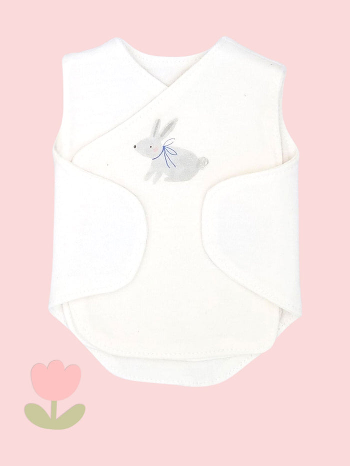 Neonatal Vest 2 Pack, Organic Cotton, Cottontail Bodysuit / Vest Little Dreamer